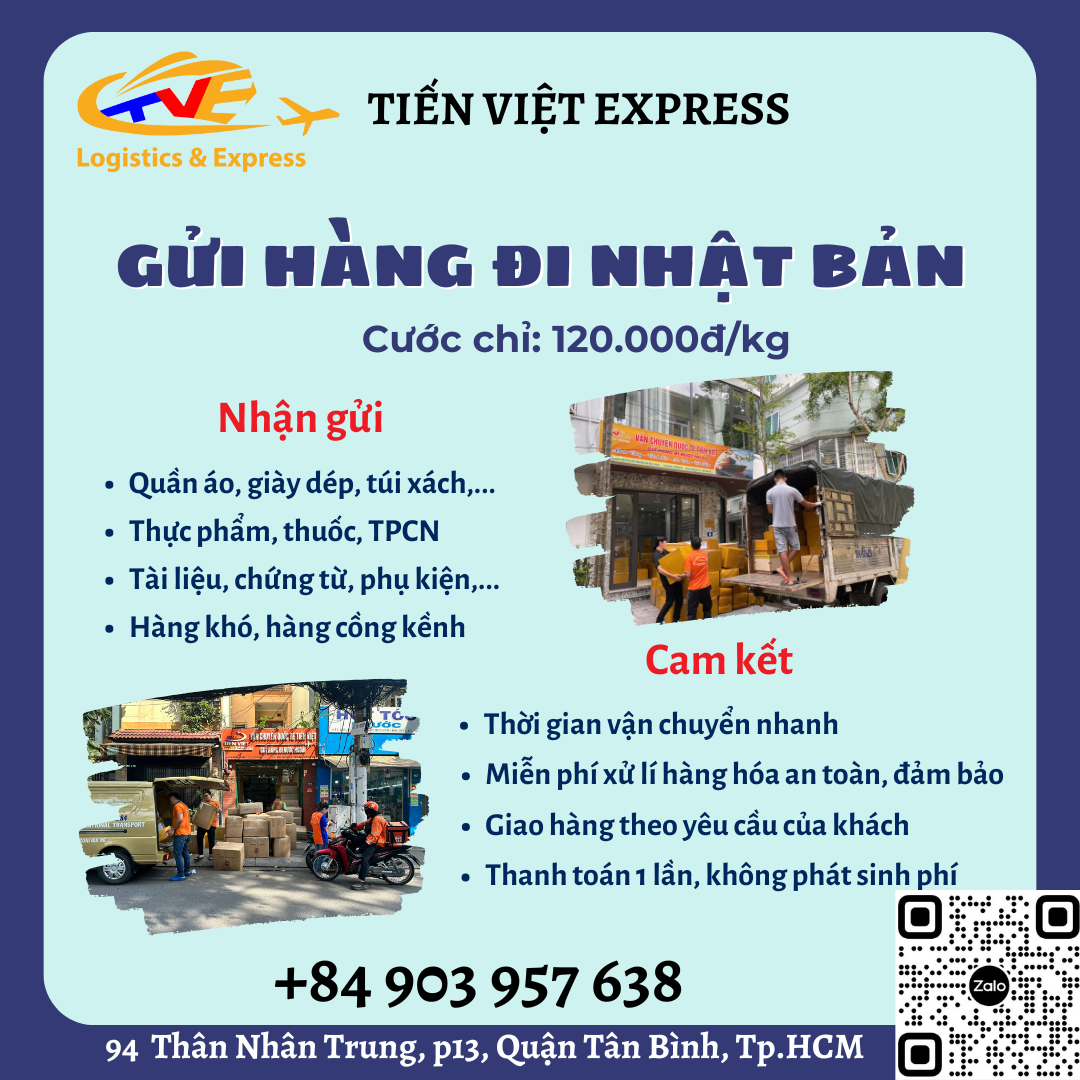 Gửi hàng đi Nhật Bản  - Tiến Việt Express